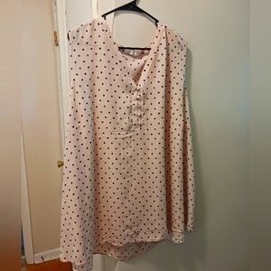 Maurices sleeveless blouse, size 4xl, pink